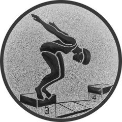 9100.224 Pokal-Emblem Schwimmen - Startspringerin 25 mm Ø | GS Pokale