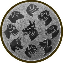 9100.233 Pokal-Emblem Gebrauchshunde 25 mm Ø | GS Pokale