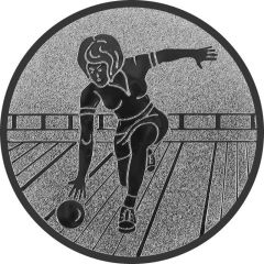 9100.263 Pokal-Emblem Keglerin 25 mm Ø | GS Pokale