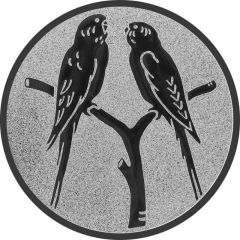 9100.269 Pokal-Emblem Kanarienvögel 25 mm Ø | GS Pokale