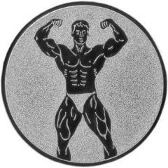 9100.278 Pokal-Emblem Bodybuilder 25 mm Ø | GS Pokale