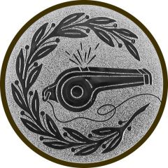 9100.284 Pokal-Emblem Schiedsrichterpfeife 25 mm Ø | GS Pokale