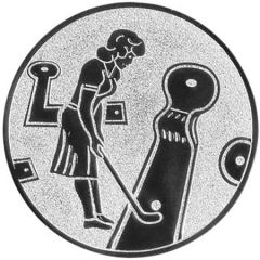 9100.290 Pokal-Emblem Minigolferin 25 mm Ø | GS Pokale