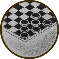 9200.304 Dame Brettspiel Emblem | 50 mm Ø