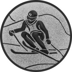 9100.307 Pokal-Emblem Ski - Abfahrt 25 mm Ø | GS Pokale