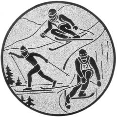 9100.310 Pokal-Emblem Skisport 25 mm Ø | GS Pokale