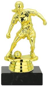 M34200 Frauenfussball Figur mit Marmorsockel 18,5 cm | montiert