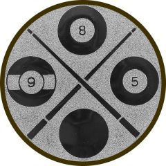 9100.380 Pokal-Emblem Billard 25 mm Ø | GS Pokale