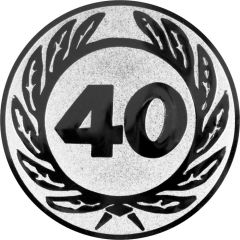 9100.385 Pokal-Emblem Zahl 40 25 mm Ø | GS Pokale