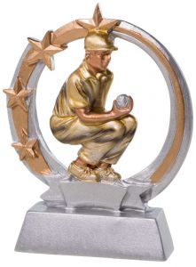 39347 Boule - Pétanque Pokalfigur inkl. Beschriftung | 12,5 cm