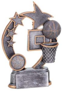 39411 Basketball Pokalfigur inkl. Beschriftung | 16,0 cm