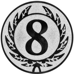 9100.396 Pokal-Emblem Zahl 8 25 mm Ø | GS Pokale