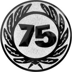9100.409 Pokal-Emblem Zahl 75 25 mm Ø | GS Pokale