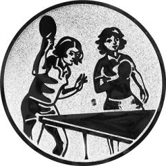 9100.420 Pokal-Emblem Tischtennis Doppel Damen 25 mm Ø | GS Pokale