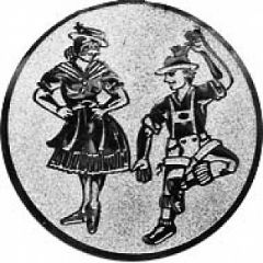 9100.554 Pokal-Emblem Trachtengruppe 25 mm Ø | GS Pokale