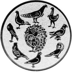9100.556 Pokal-Emblem Tauben - Zuchttauben 25 mm Ø | GS Pokale