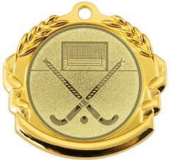 9360.285 Hockey Medaille 70 mm Ø inkl. Band / Kordel | montiert