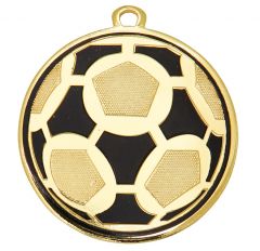 DI5009.SM Fussball Medaille Neuwied 50 mm Ø inkl. Band / Kordel | unmontiert