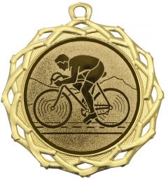 DI7003.250 Radsport Medaille Ellmendingen 70 mm Ø inkl. Band / Kordel | montiert