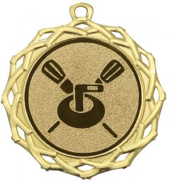 DI7003.315 Curling Medaille Oberstdorf 70 mm Ø inkl. Band / Kordel | montiert