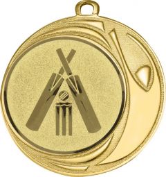 DI7006.576 Cricket Medaille 70 mm Ø inkl. Kordel / Band | montiert