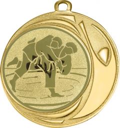 DI7006.279 Judo Medaille 70 mm Ø inkl. Kordel / Band | montiert