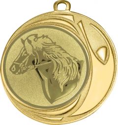 DI7006.414 Pony Medaille 70 mm Ø inkl. Kordel / Band | montiert