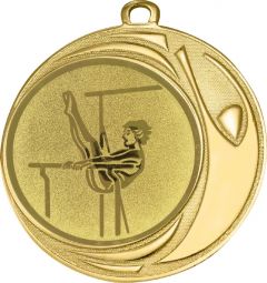 DI7006.547 Turnerin Medaille 70 mm Ø inkl. Kordel / Band | montiert