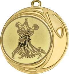 DI7006.221 Tanzsport Medaille 70 mm Ø inkl. Kordel / Band | montiert