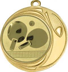 DI7006.259 Tischtennis Medaille 70 mm Ø inkl. Kordel / Band | montiert