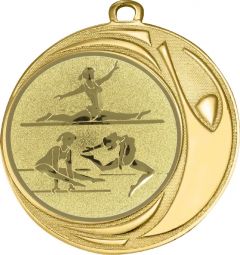 DI7006.297 Turnerin Medaille 70 mm Ø inkl. Kordel / Band | montiert