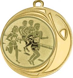 DI7006.247 Läufer Medaille 70 mm Ø inkl. Kordel / Band | montiert