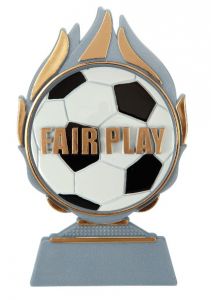 BL.001.F45A  Fussball - Fairplay Pokal-Aufsteller | 13,5 cm