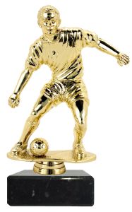 M34143 Fussball Figur mit Marmorsockel 23,7 cm | montiert
