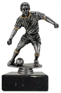 M34158 Fussball Figur mit Marmorsockel 18,5 cm | montiert