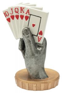 FX018 Skat - Poker Pokal-Figur | 80 mm