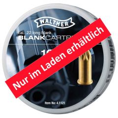 Platzpatronen WALTHER cal. .22 l. - 100 Schuss | Pyrotechnik Maulbronn - Sternenfels