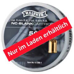 Platzpatronen WALTHER cal. 9 mm R.K. - 50 Schuss | Pyrotechnik Maulbronn - Sternenfels