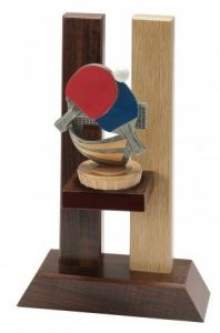 H330FX Pokale aus Holz mit Figur (nach Wahl) Delft | 3 Größen