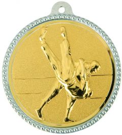 SME.005 Judo Medaillen 56 mm Ø inkl. Band / Kordel | montiert