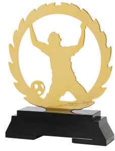 L235 Fussball Metallfigur inkl. Beschriftung | 18,5 cm