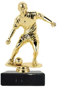 M34154 Fussball Figur mit Marmorsockel 18,5 cm | montiert