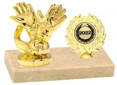 M654.013 Fussball - Torwart Pokal inkl. Beschriftung | 10 x 12,5 cm