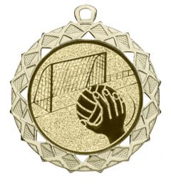 DI7003.D26 Handball Medaille 70 mm Ø inkl. Band / Kordel | montiert