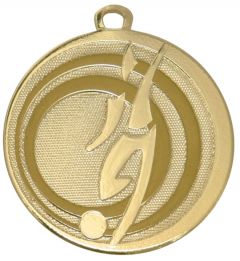 ME.083 Fussball Medaille 45 mm Ø inkl. Band o. Kordel | montiert