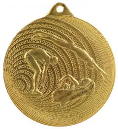 C3074 Schwimm - Schwimmer  Medaille 70 mm Ø inkl. Band / Kordel | montiert