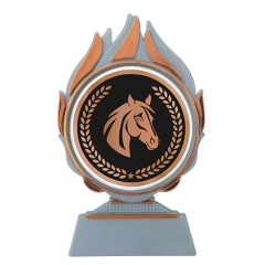 Q120.03 Pokal-Aufsteller mit Acrylemblem | 13,5 cm