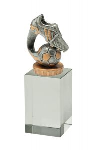 W400.005 Fussball Kristall-Glaspokal inkl. Beschriftung | 3 Größen