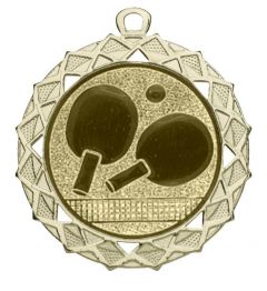DI7003.259 Tischtennis Medaille 70 mm Ø inkl. Band / Kordel | montiert