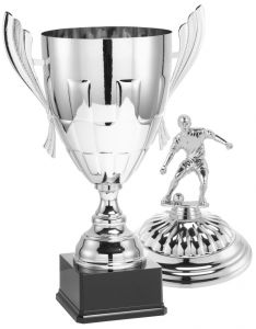 X460.02DF Fussball Braunschweig Pokale mit Deckelfigur | 3 Größen